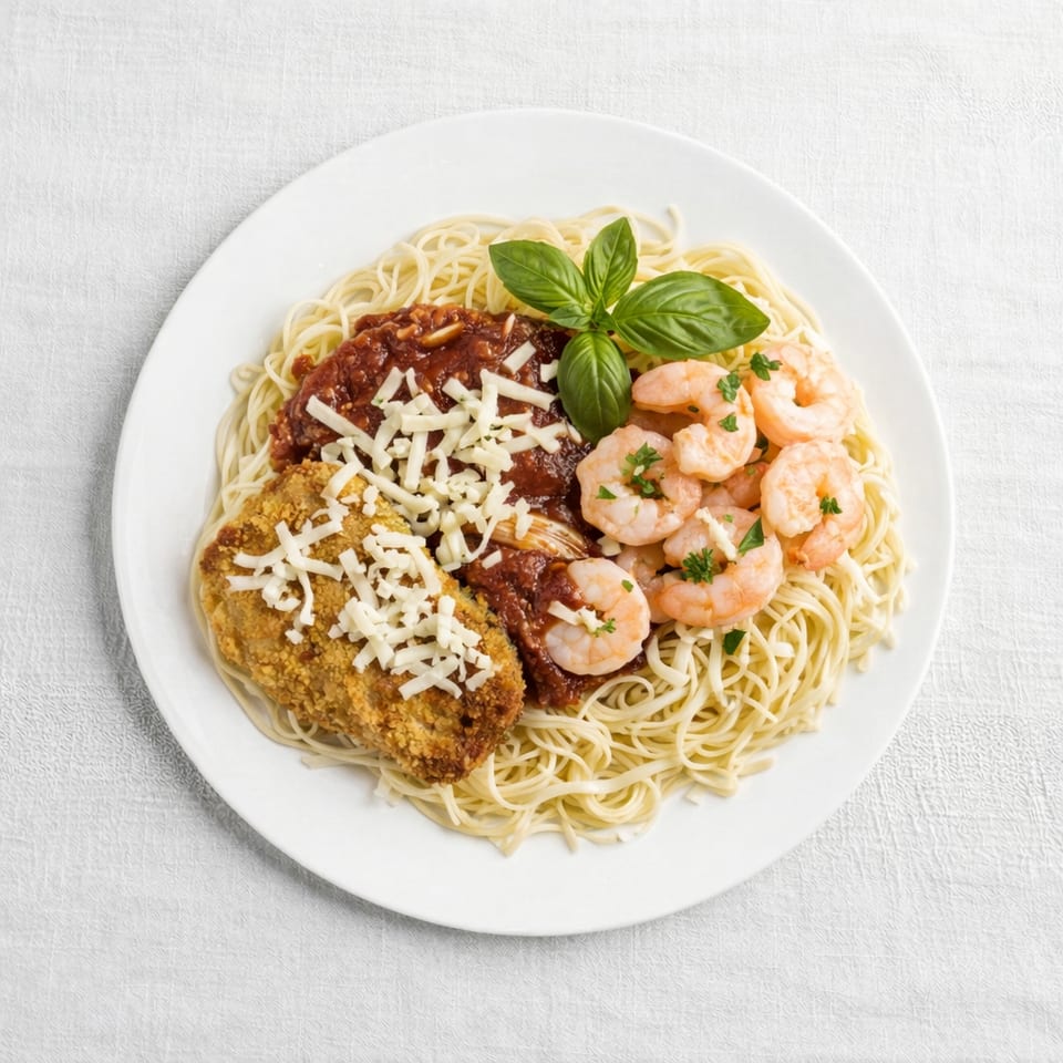 Full Pan Shrimp & Eggplant Extraordinaire.