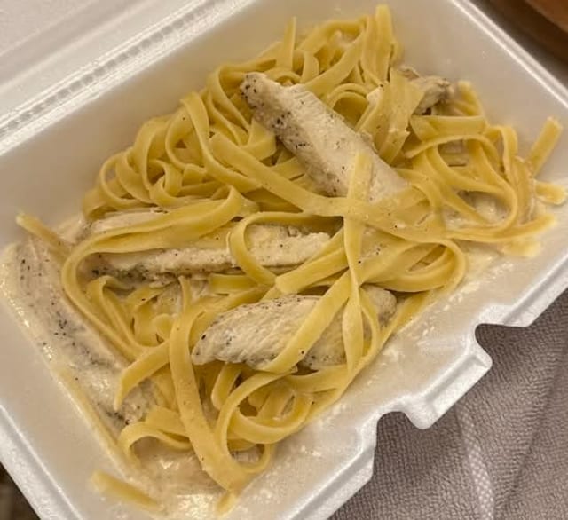 Chicken Fettuccine Alfredo.