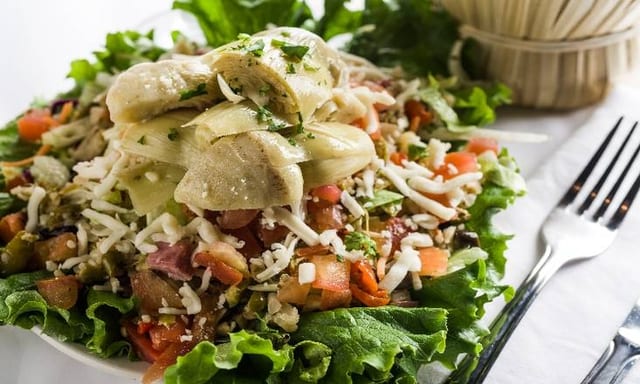 Full Pan Chopped Salad.