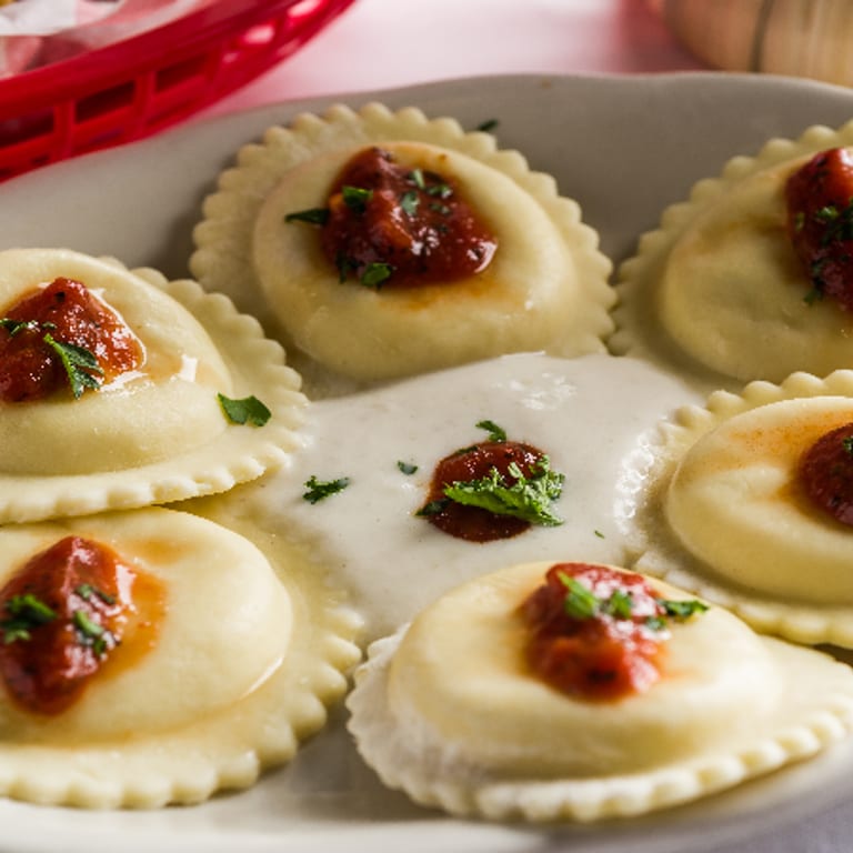 Savor our fresh ravioli